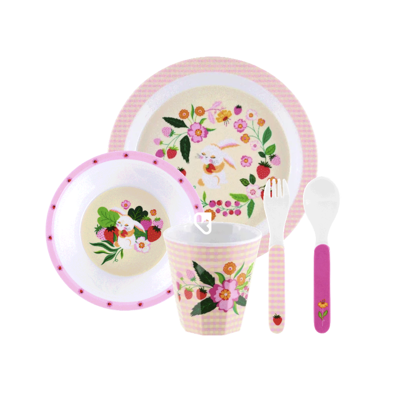 Set repas enfant - FRUITY PARTY - DERRIÈRE LA PORTE