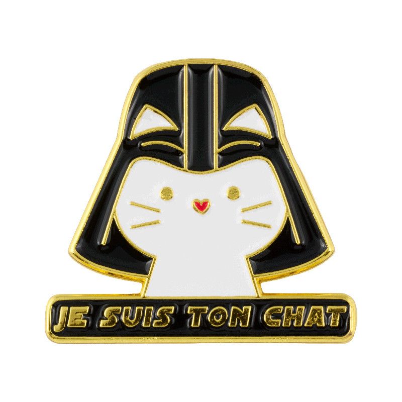 PIN'S JE SUIS TON CHAT - DERRIÈRE LA PORTE