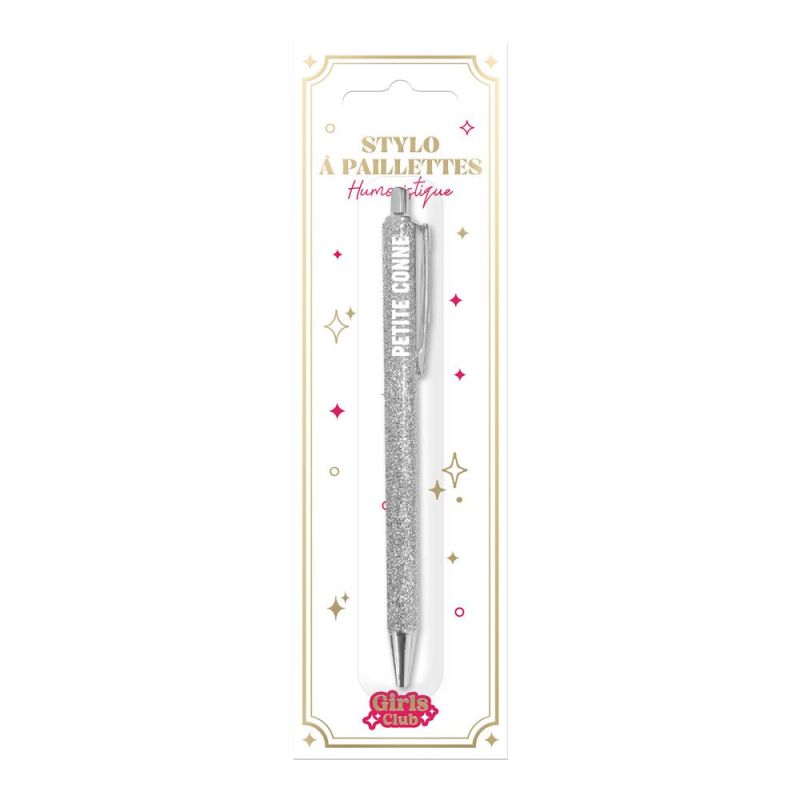STYLO À PAILLETTES - PETITE CONNE