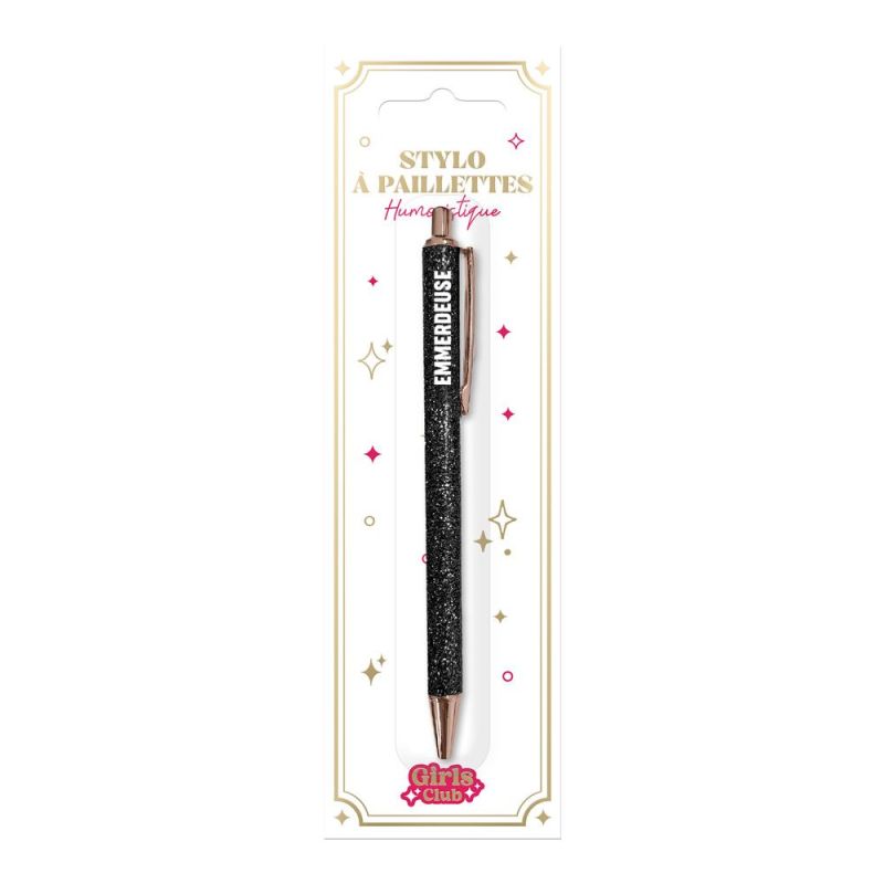 STYLO À PAILLETTES - EMMERDEUSE