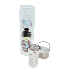 Bouteille en verre avec infuseur 400ml - Geisha - EIGENART