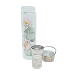 Bouteille en verre avec infuseur 400ml - Padma - EIGENART