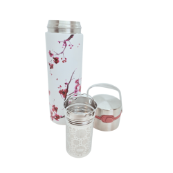 Bouteille thermos en INOX isotherme avec infuseur 500ml - Cherry Blossom - EIGENART