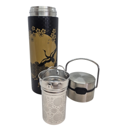 Bouteille thermos en INOX isotherme avec infuseur 500ml - Komorebi - EIGENART