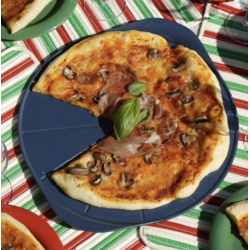 LE FORMIDABLE PLAT À PIZZA AVEC COUTEAU - MYRTILLE - COOKUT