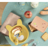 SET COUVERTS SILICONE TROIS PETITS LAPINS - MOULIN ROTY