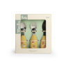SET COUVERTS SILICONE TROIS PETITS LAPINS - MOULIN ROTY
