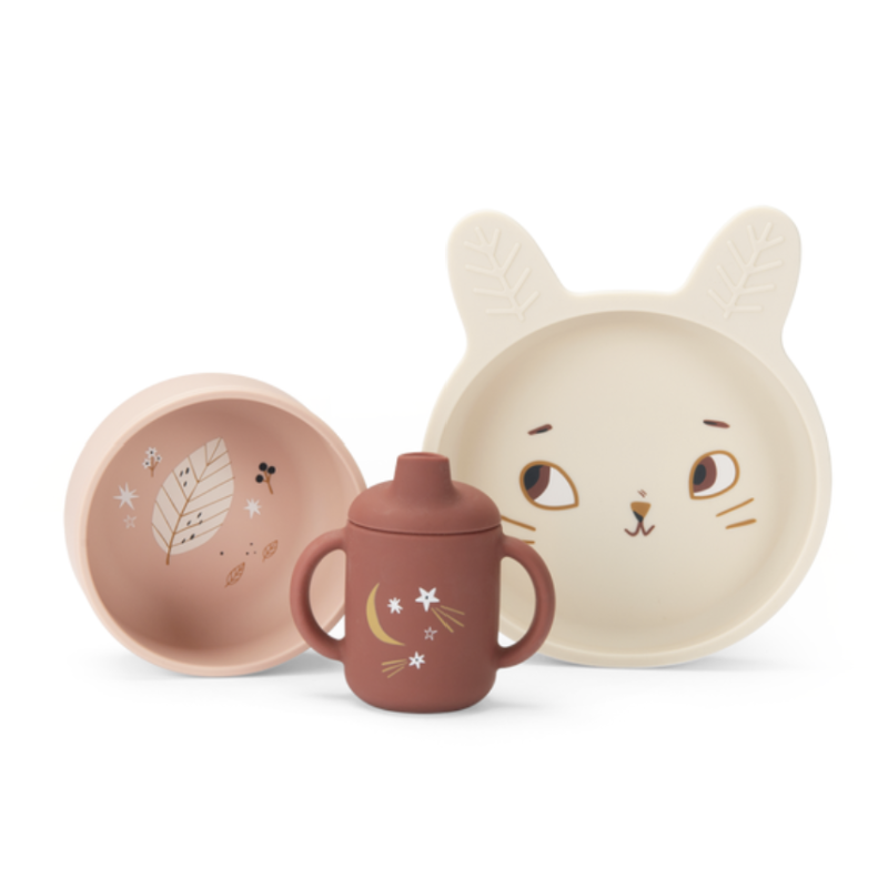 SET VAISSELLE SILICONE APRÈS LA PLUIE - MOULIN ROTY