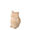 HIBOU IMITATION BOIS POLYRÉSINE BEIGE S - J-LINE