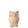 HIBOU IMITATION BOIS POLYRÉSINE BEIGE S - J-LINE