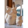 HIBOU IMITATION BOIS POLYRÉSINE BEIGE S - J-LINE