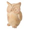 HIBOU IMITATION BOIS POLYRÉSINE BEIGE L - J-LINE