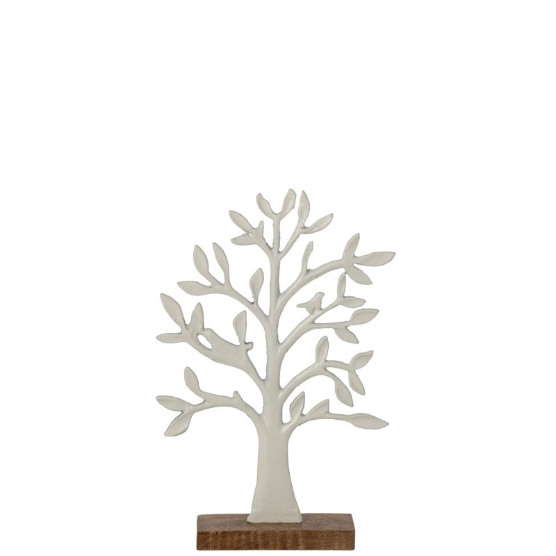 ARBRE SUR PIED ALUMINIUM BLANC/NATUREL S  - J-LINE