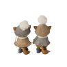 RENARD HIVER GRIS/MARRON L - J-LINE