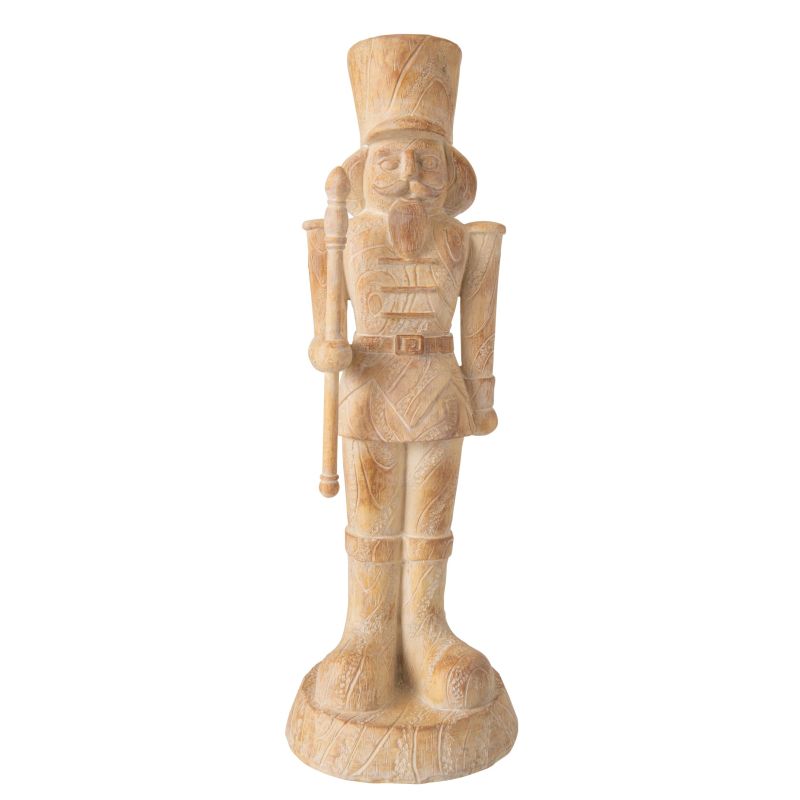 CASSE NOISETTE IMITATION BOIS BEIGE - J-LINE