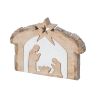 CRÈCHE BOIS DE MANGUIER NATUREL/BLANC L - J-LINE