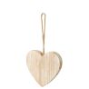 SUSPENSION COEUR BOIS BLANC S - J-LINE