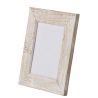 CADRE PHOTO BOIS BLANC CASSÉ L  - J-LINE