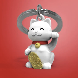 PORTE-CLÉS - CHAT PORTE BONHEUR - KONTIKI