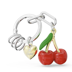 PORTE-CLES CHARMS CERISE -...