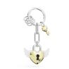 PORTE-CLES CHARMS CADENAS CœUR DORE - KONTIKI