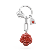PORTE-CLES CHARMS ROSE - KONTIKI