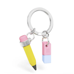 PORTE-CLES CRAYON et GOMME...