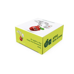 PORTE-CLES POMME et LIVRE - KONTIKI