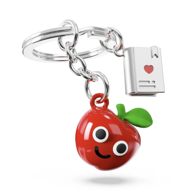 PORTE-CLES POMME et LIVRE - KONTIKI