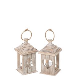 LANTERNE SAPIN BEIGE...