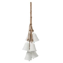 SUSPENSION CLOCHE FER BLANC...