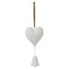 SUSPENSION COEUR FER BLANC  - J-LINE