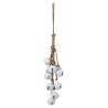 SUSPENSION CLOCHE FER BLANC 18X18X85CM  - J-LINE