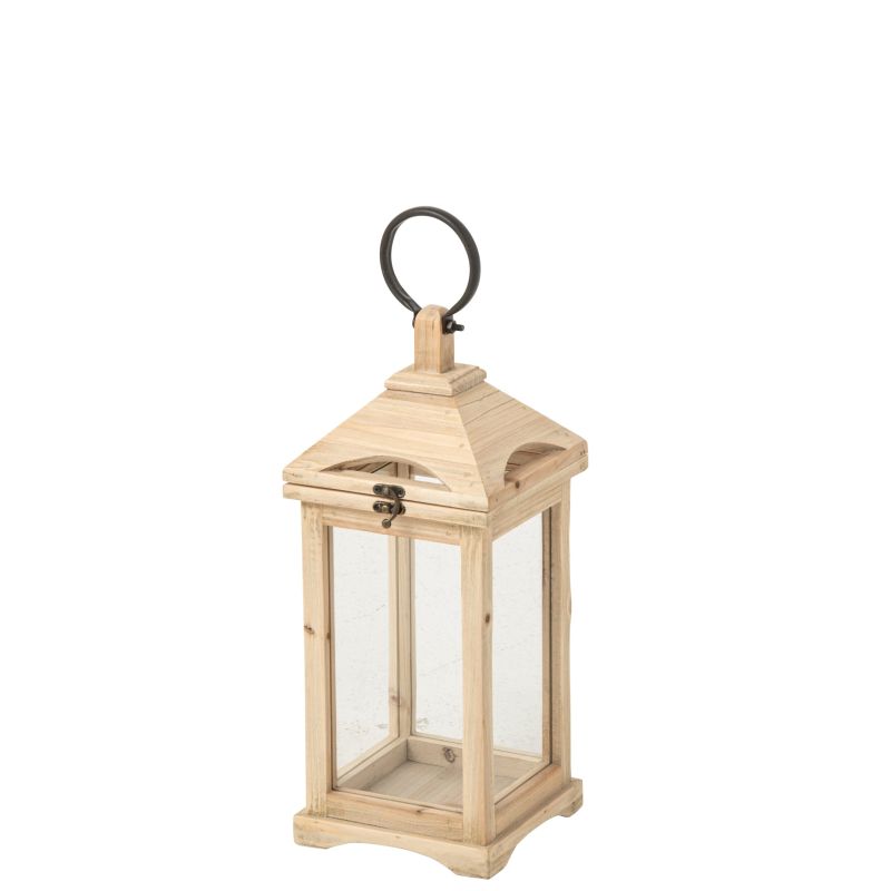 LANTERNE CHAMONIX SAPIN NATUREL S  - J-LINE