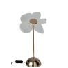 LAMPE FLEUR MATEL DORÉE S 23X23X30CM - J-LINE