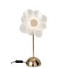 LAMPE FLEUR MATEL DORÉE S 23X23X30CM - J-LINE
