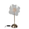 LAMPE FLEUR MATEL DORÉE S 23X23X30CM - J-LINE