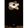 LAMPE FLEUR MATEL DORÉE M 23X23X50CM - J-LINE