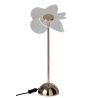 LAMPE FLEUR MATEL DORÉE M 23X23X50CM - J-LINE