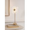 LAMPE FLEUR MATEL DORÉE M 23X23X50CM - J-LINE