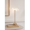 LAMPE FLEUR MATEL DORÉE M 23X23X50CM - J-LINE