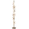 LAMPADAIRE FLEUR MATEL DORÉE 23X23X150CM - J-LINE