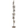 LAMPADAIRE FLEUR MATEL DORÉE 23X23X150CM - J-LINE