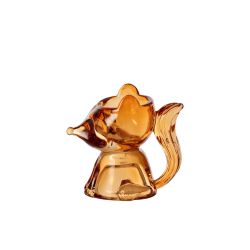 COQUETIER RENARD VERRE MARRON - J-LINE
