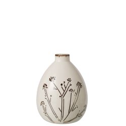 VASE FLEURS PORCELAINE...