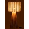 LAMPE RAYURES EN CORDES METAL/CORDE BLANC/NATUREL - J-LINE