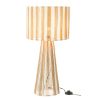 LAMPE RAYURES EN CORDES METAL/CORDE BLANC/NATUREL - J-LINE