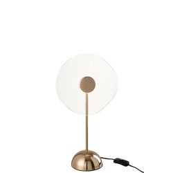 LAMPE LED FLEUR MET/PLAST OR S 23.5X23.5X31CM - J-LINE