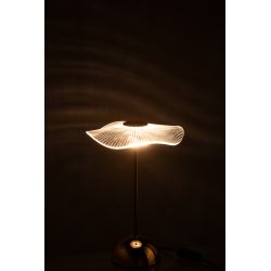 LAMPE LED FLEUR MET/PLAST OR S 23.5X23.5X31CM - J-LINE