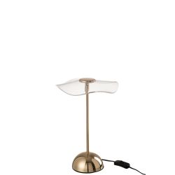 LAMPE LED FLEUR MET/PLAST OR S 23.5X23.5X31CM - J-LINE